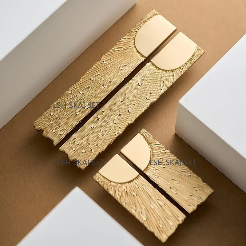 Home Hardware Bathroom Cabinets - 1 Pc Unique Lines Brass Furniture