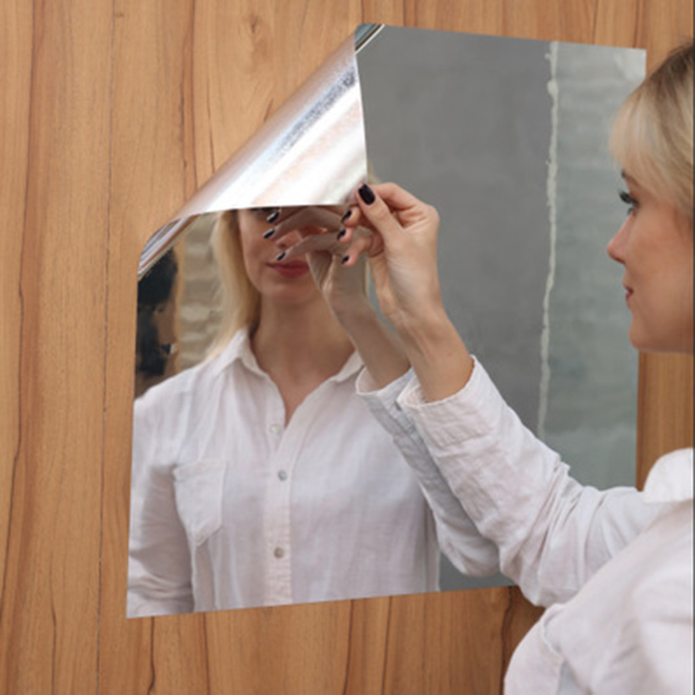 Home Theater Bathroom - Flexible Mirror Sticker Flexible Mirror Sticker