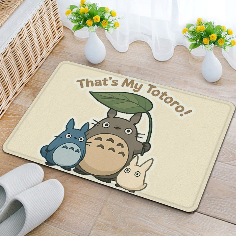 Home Bathroom Mats - My Neighbor Totoro Flannel Floor Mat