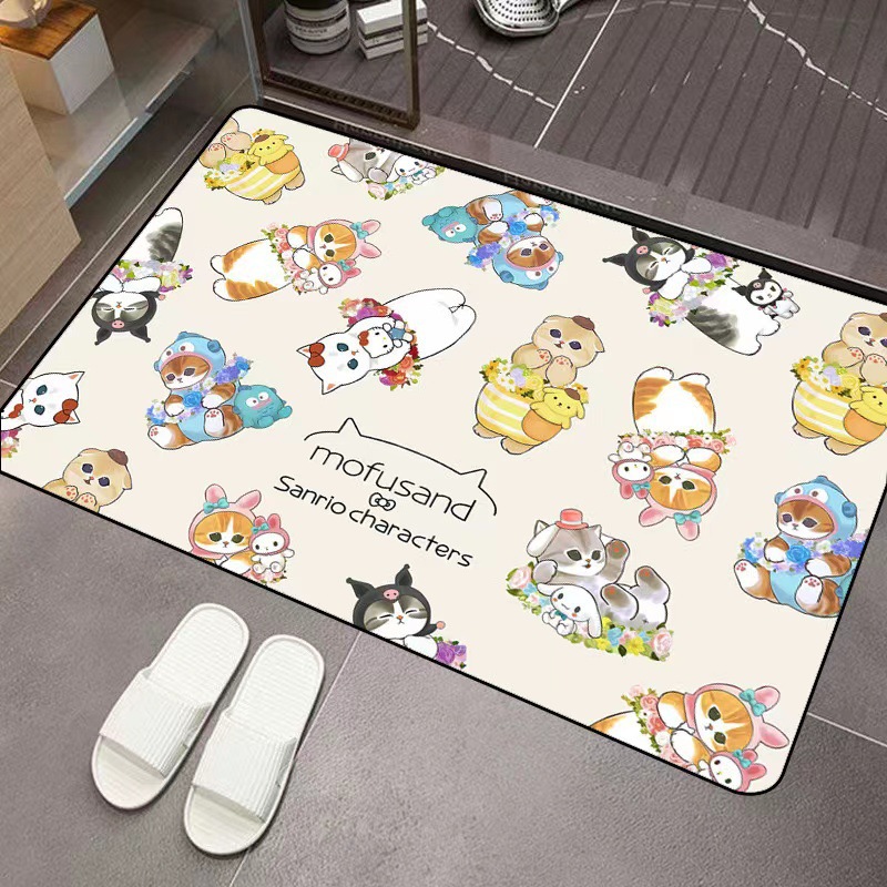Home Bathroom Mats - Mofusand Cartoon Diatom Mud Absorbent Floor