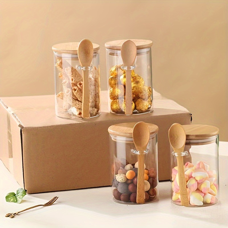 Bath Salts Jar - 280ml Candy Jar, Biscuit Jar, Glass
