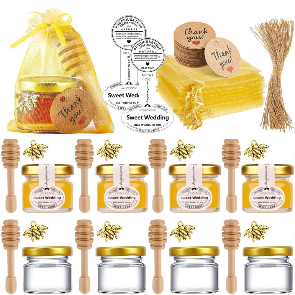 Bath Salts Jar - 1oz Personalized Guest Gift Honey Jar