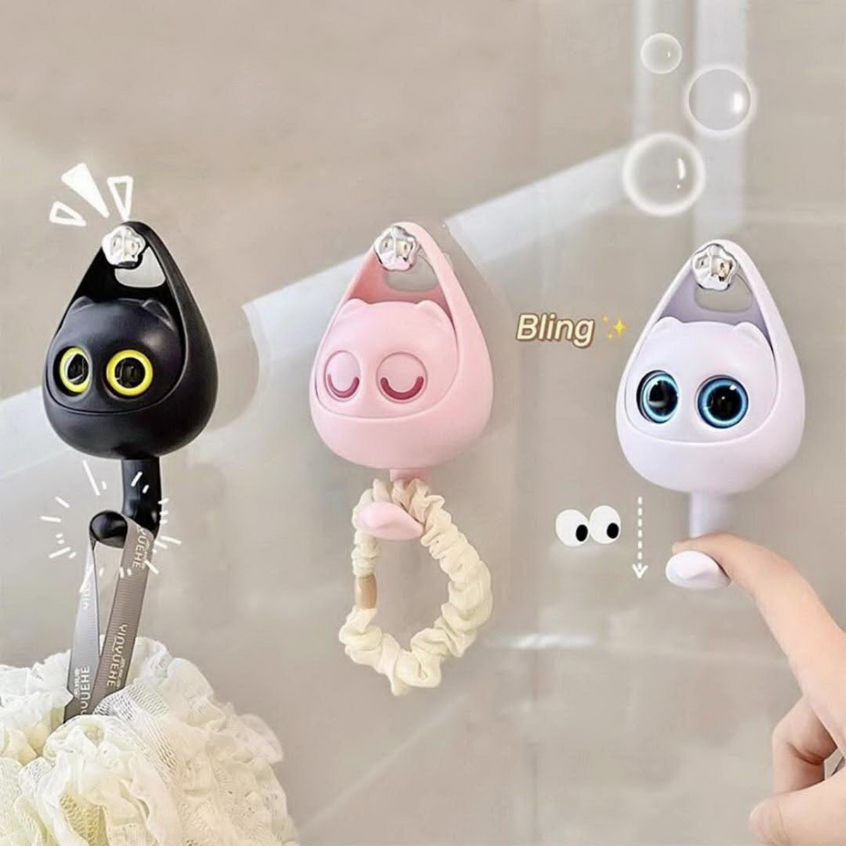 Creative Cartoon Blink Cat Hoo - đánh giá và giá Home Goods Bathroom Storage