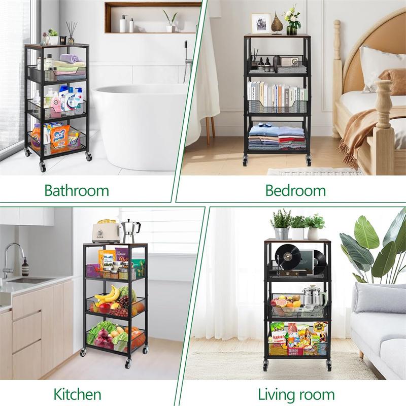 3-Tier Rolling Utility Cart St - đánh giá và giá Home Bathroom Accessories
