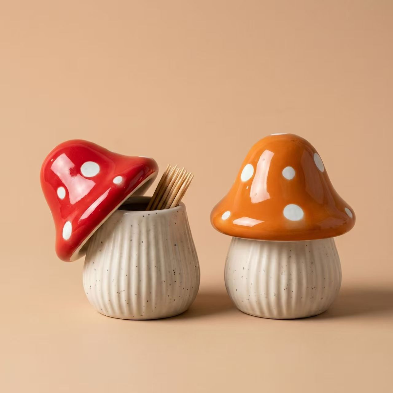 Cartoon Mushroom Ceramic Stora - đánh giá và giá Home Goods Bathroom Storage