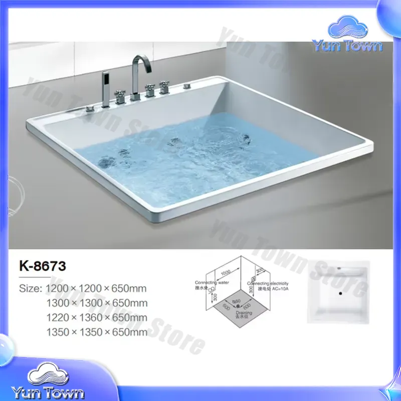 Single Soaking Hot Tub for Hom - đánh giá và giá Home Bathroom Jacuzzi Tub