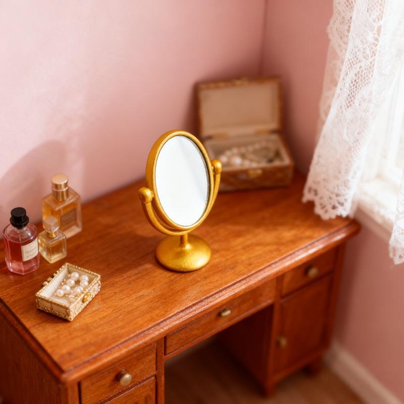 1Pcs Miniature Retro Mirror Dr - đánh giá và giá Home Theater Bathroom