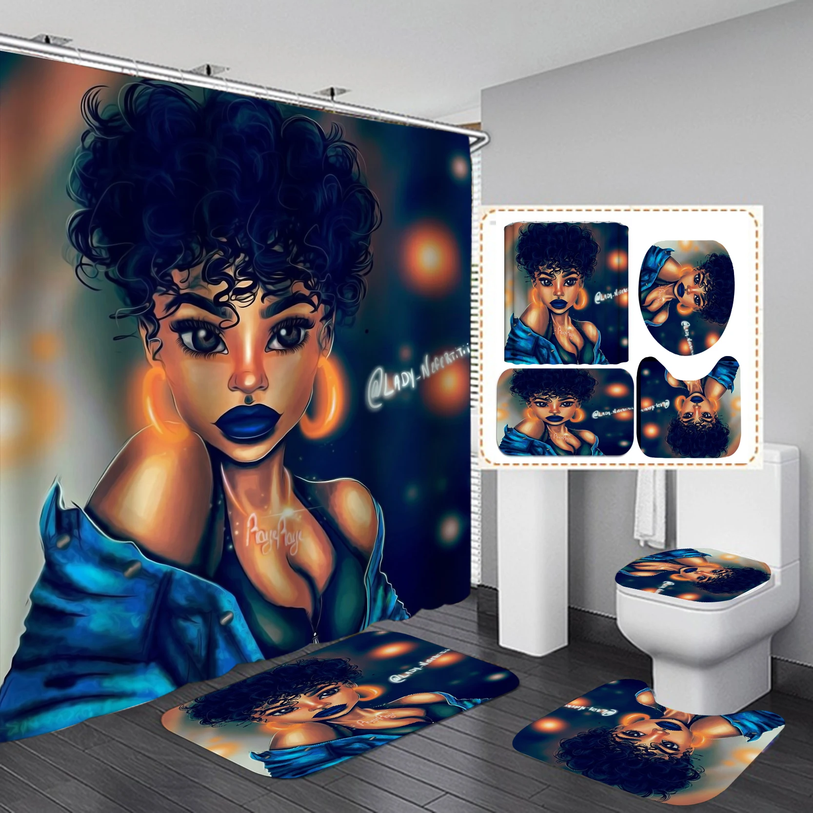 Home Goods Cool African Girl C - đánh giá và giá Home Goods Bathroom Sets