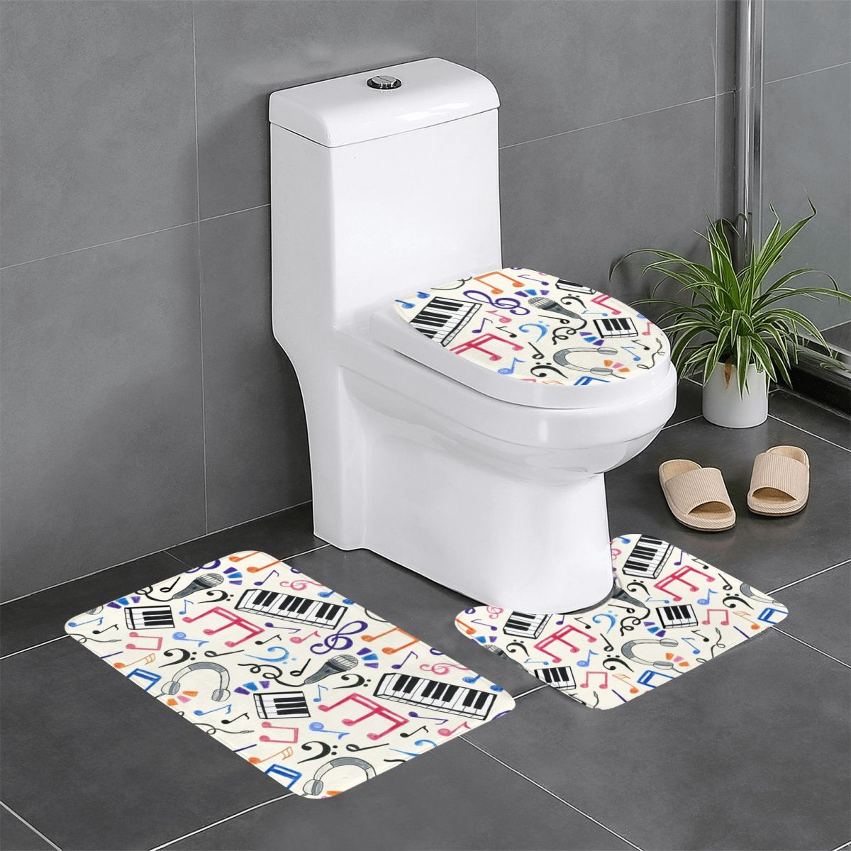 Good Beats - Music Notes & Sym - đánh giá và giá Home Goods Bathroom Sets