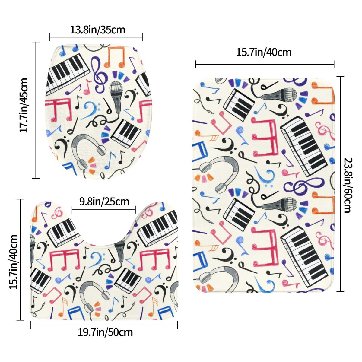 Good Beats - Music Notes & Sym - đánh giá và giá Home Goods Bathroom Sets