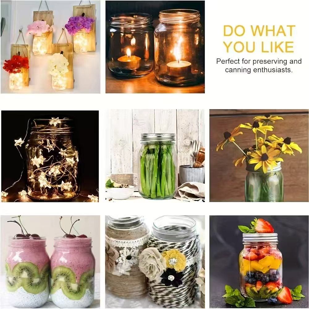 6Pcs, 12Pcs, 500Ml/16Oz, Glass - đánh giá và giá Bath Salts Jar