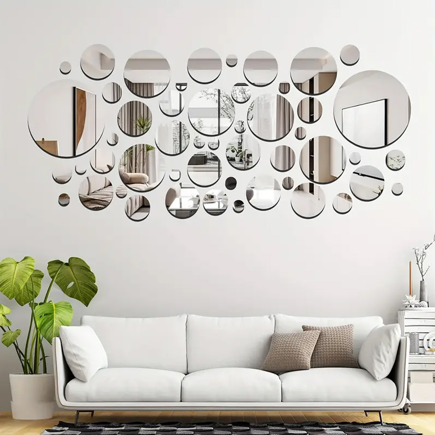32 PCs 3D Acrylic Mirror Wall  - đánh giá và giá Home Theater Bathroom
