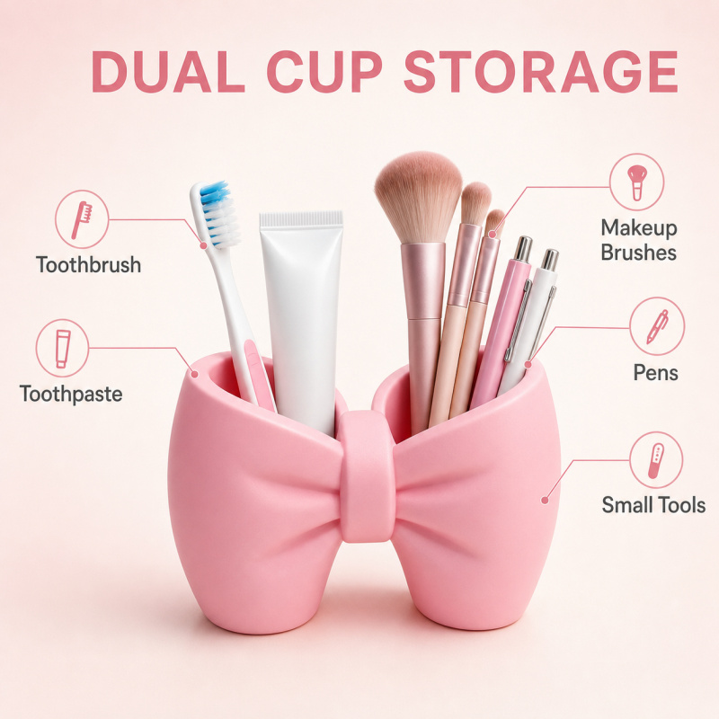 Bow Toothbrush Holder Cute Bat - đánh giá và giá Home Goods Bathroom Storage