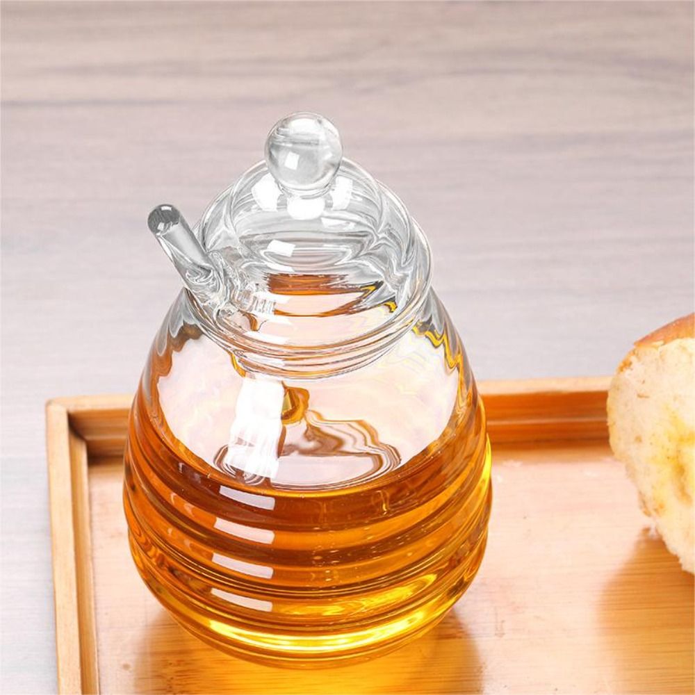 Transparent Honey Pot with Dip - đánh giá và giá Bath Salts Jar