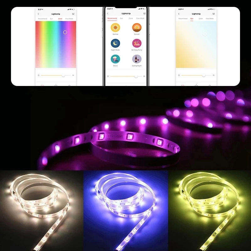 Global version Yeelight Aurora - đánh giá và giá Yeelight Light Lightstrip