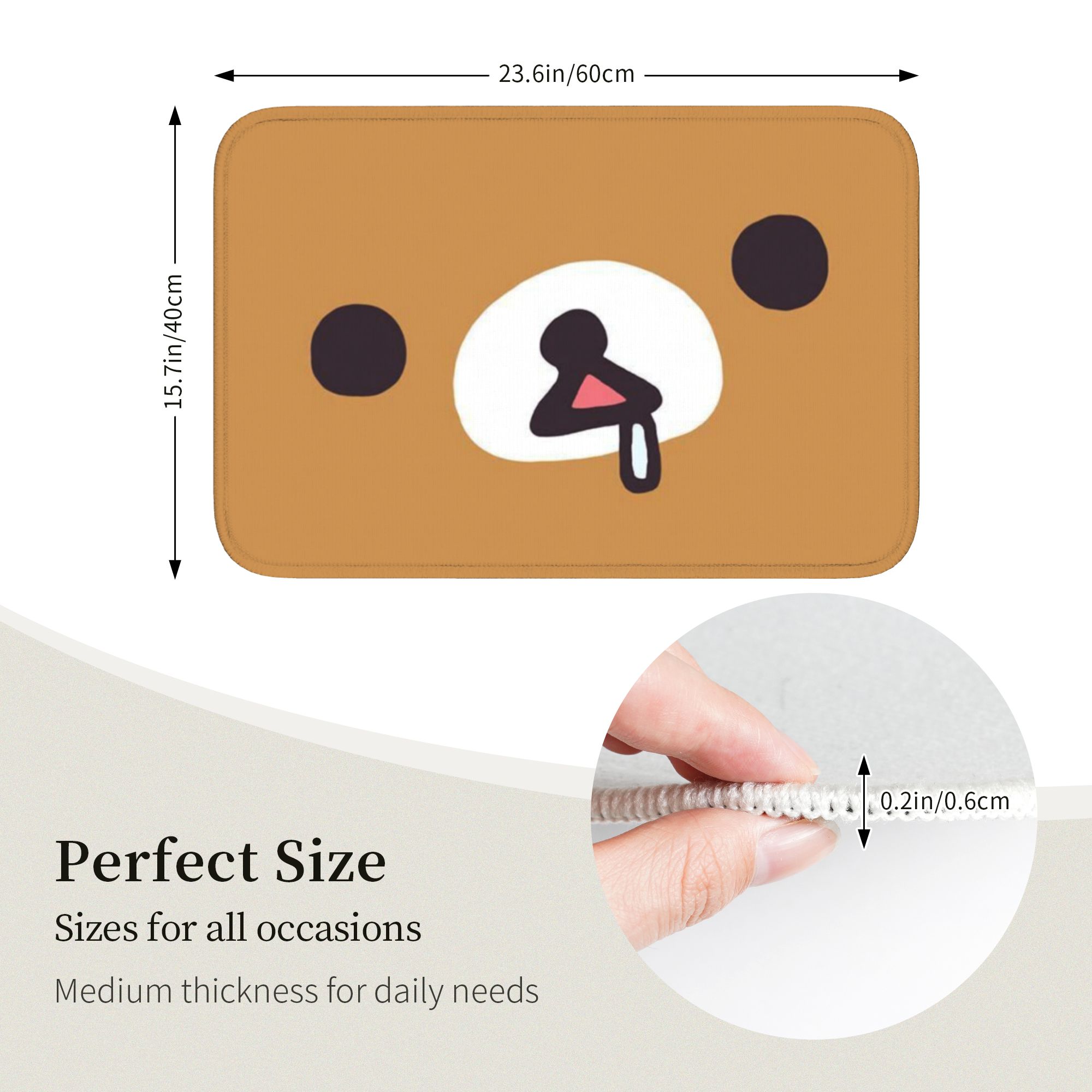 R-Rilakkumaes Cartoon Floor Do - đánh giá và giá Home Bathroom Mats