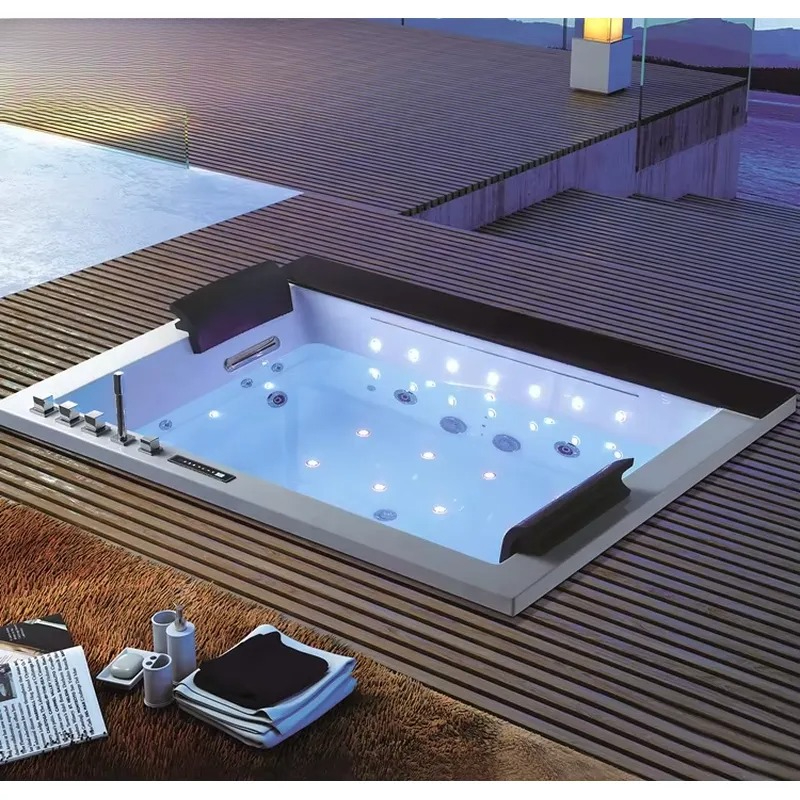Double Bath Jacuzzi with Digit - đánh giá và giá Home Bathroom Jacuzzi Tub