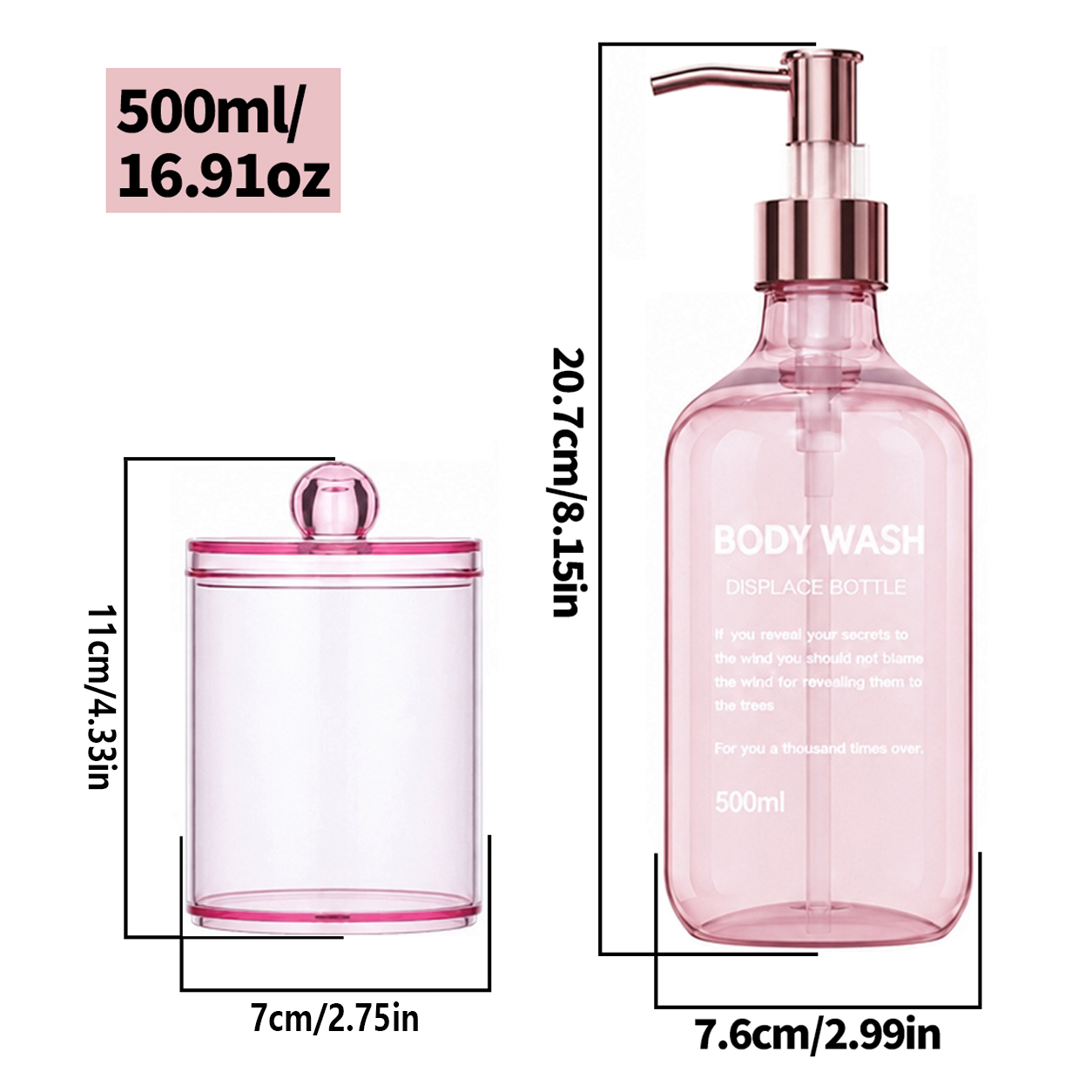 Pink Spa Bathroom Set of 5, Re - đánh giá và giá Bath Salts Jar