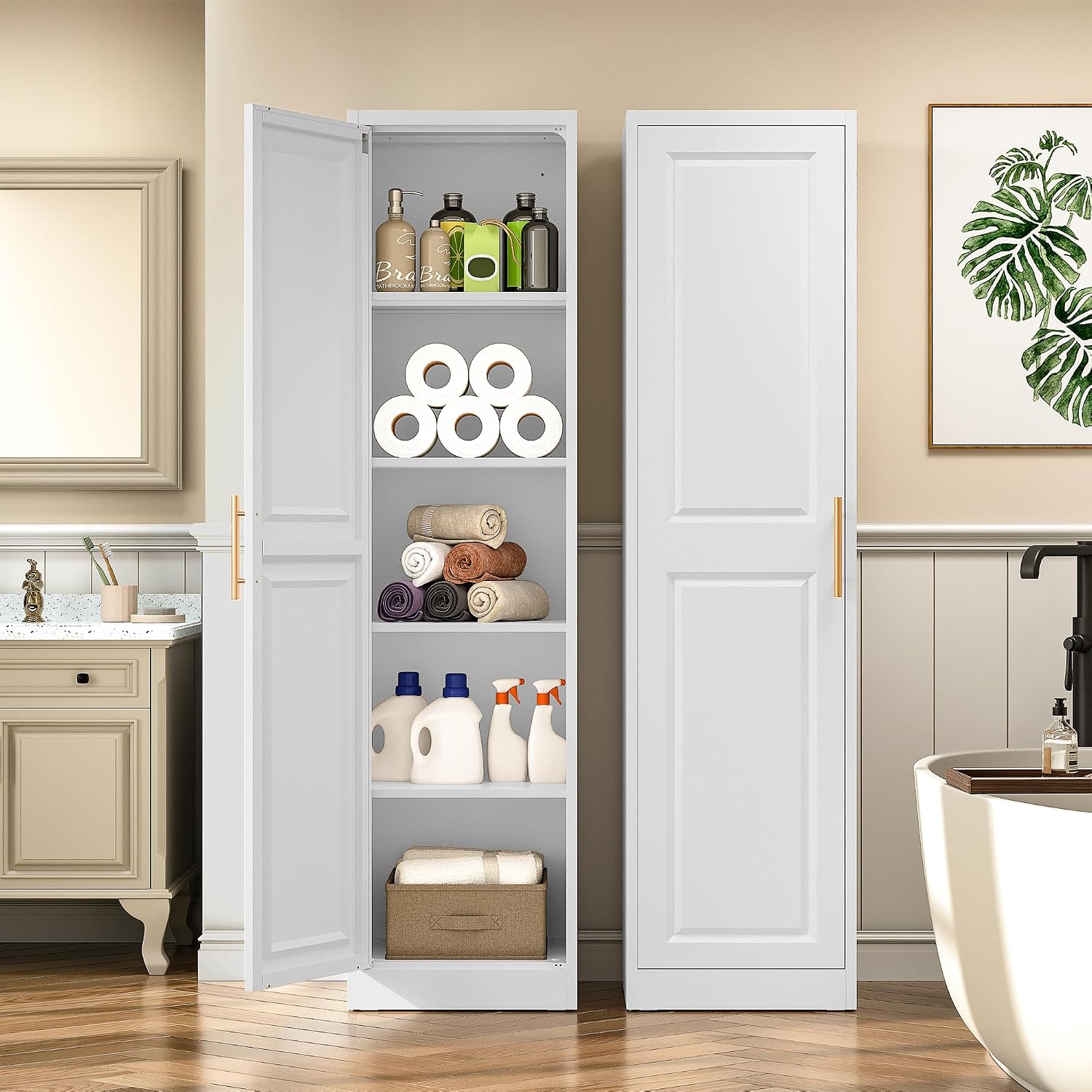 Tall Narrow Storage Cabinet Wi - đánh giá và giá Home Goods Bathroom Storage