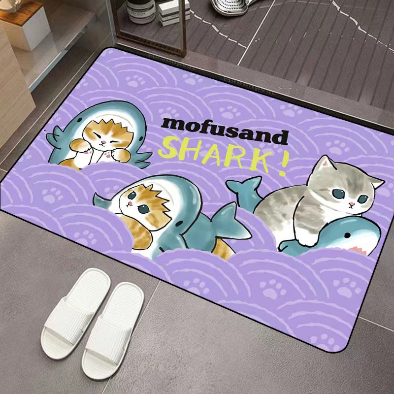 Mofusand Cartoon Diatom Mud Ab - đánh giá và giá Home Bathroom Mats