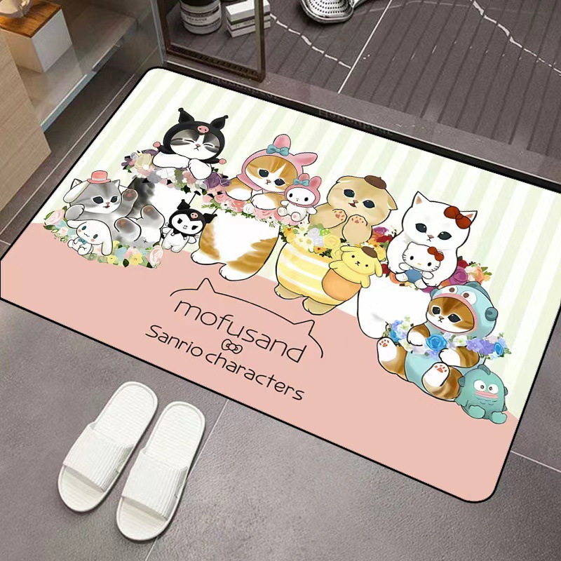 Mofusand Cartoon Diatom Mud Ab - đánh giá và giá Home Bathroom Mats
