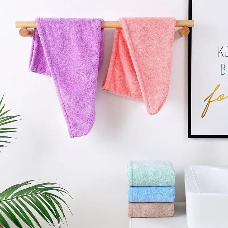 1PC Coral Fleece Hair Towel Wr - đánh giá và giá Home Bathroom Gadgets