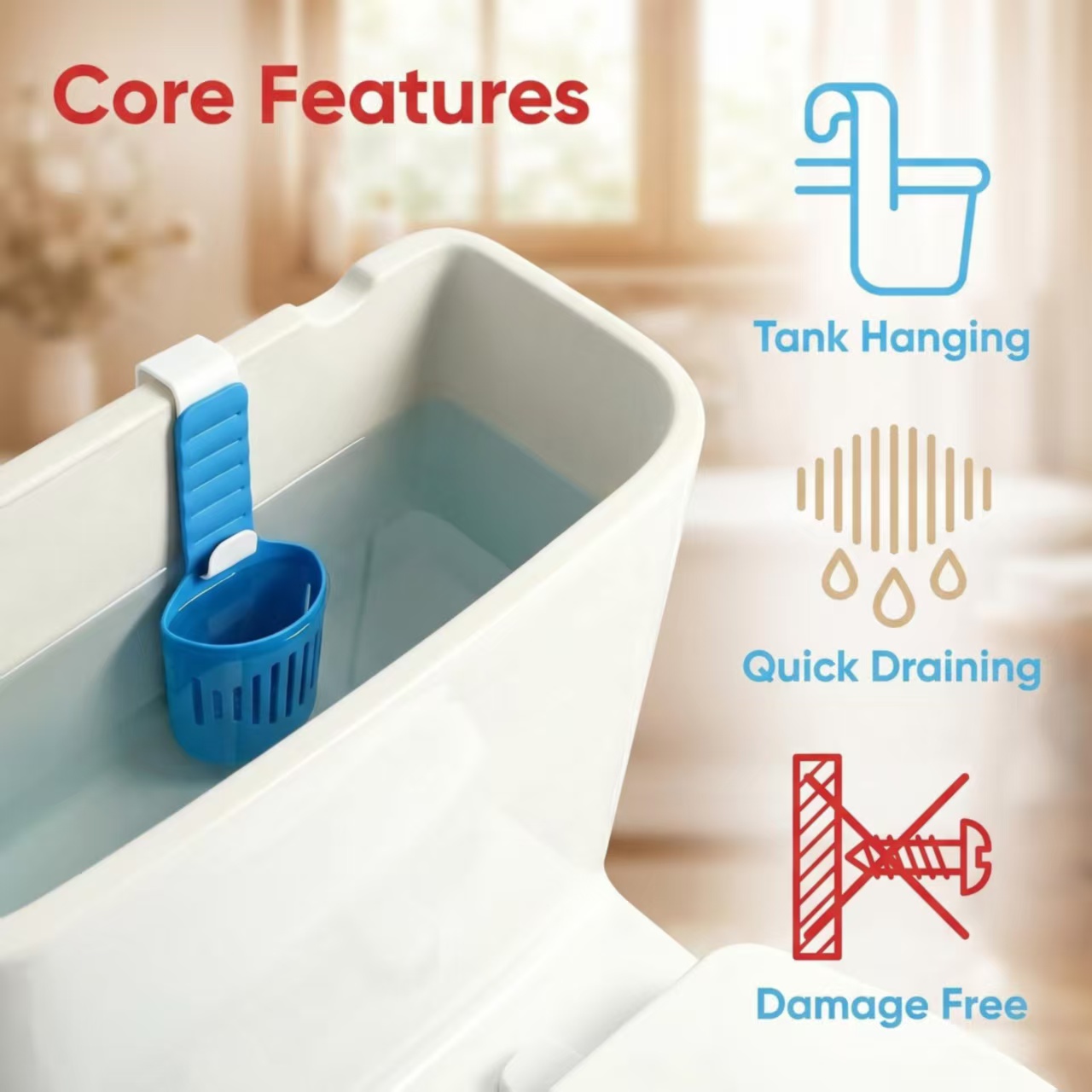 Silicone Toilet Tank Cleaning  - đánh giá và giá Home Bathroom Gadgets