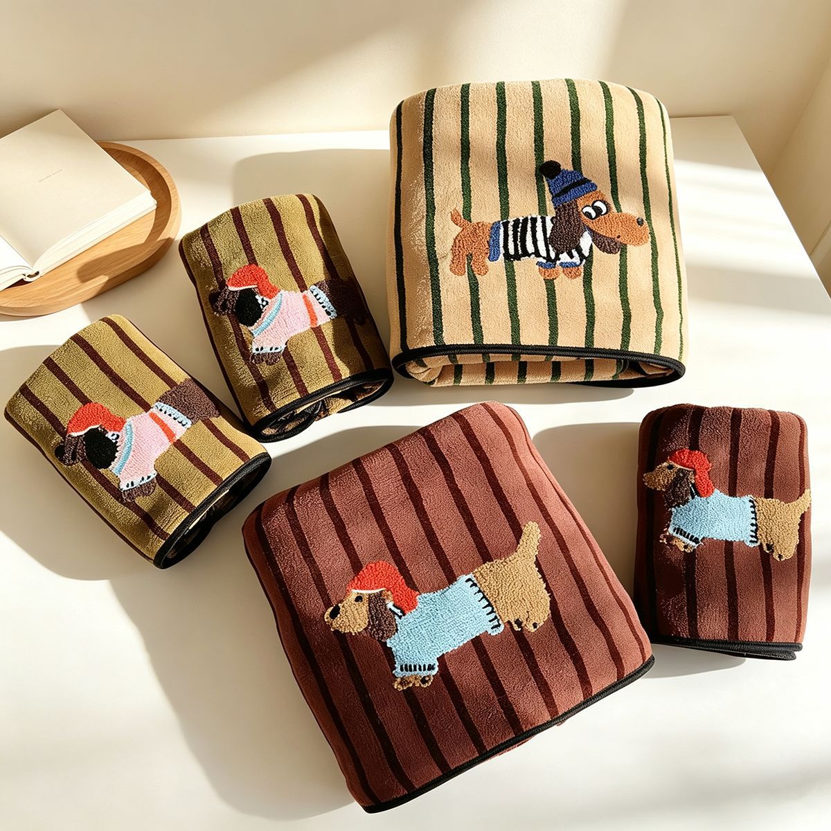 2pcs/Set  Coral Fleece Towel D - đánh giá và giá Home Goods Bathroom Sets