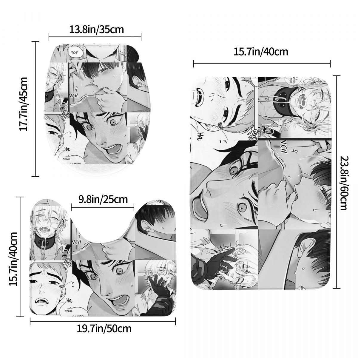 The Good Yaoi Boys 3 Pcs Bath  - đánh giá và giá Home Goods Bathroom Sets