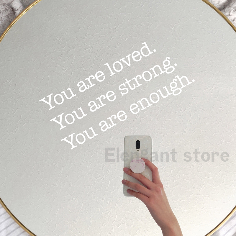 I Am Loved Worthy Enough Mirro - đánh giá và giá Home Theater Bathroom
