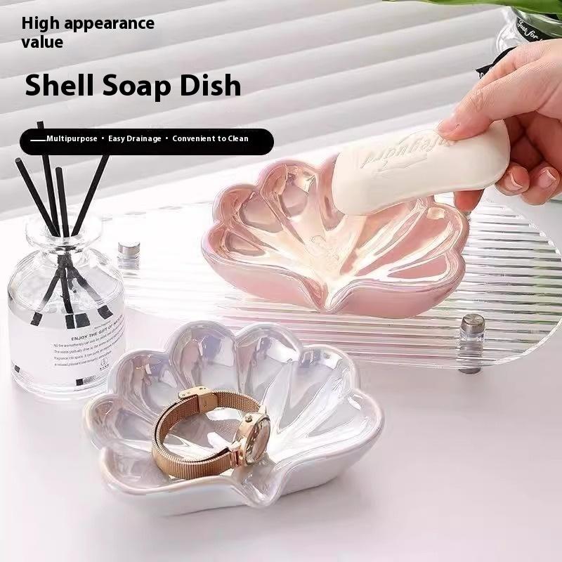 1/2Pcs Shell Shape Drain Soap  - đánh giá và giá Home Bathroom Accessories