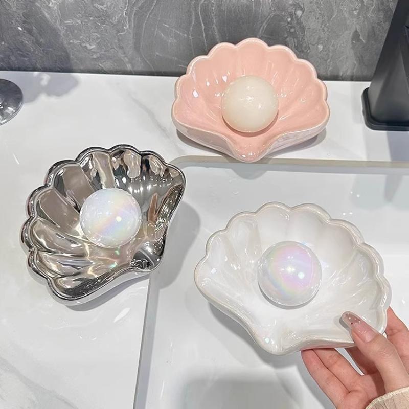 1/2Pcs Shell Shape Drain Soap  - đánh giá và giá Home Bathroom Accessories