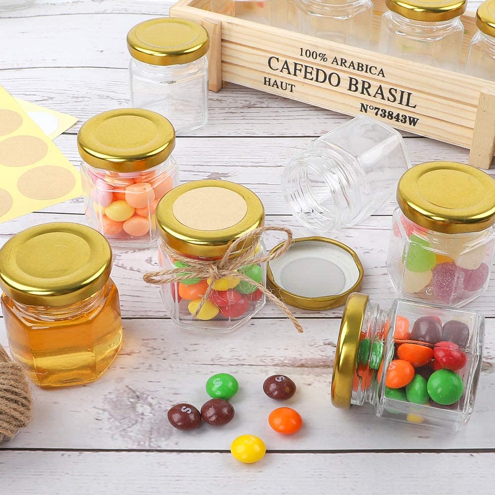 Lục Giác Lọ Thủy Tinh Cao Cấp  - đánh giá và giá Bath Salts Jar