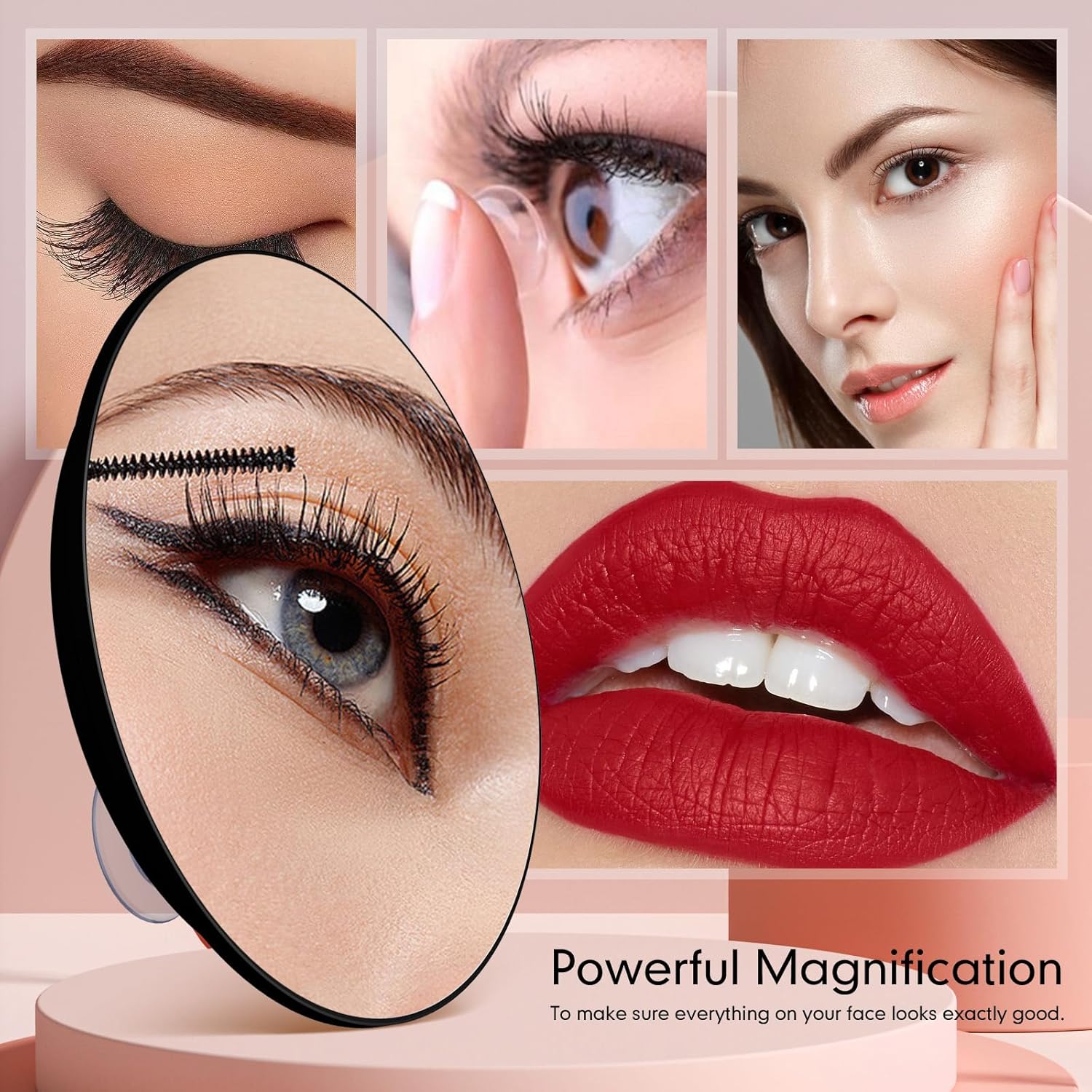 10X Magnifying Makeup Mirror w - đánh giá và giá Home Theater Bathroom