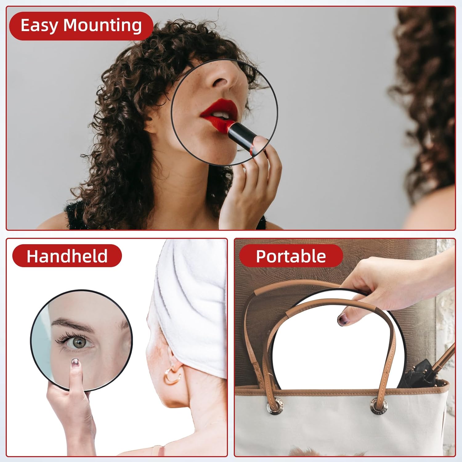 10X Magnifying Makeup Mirror w - đánh giá và giá Home Theater Bathroom