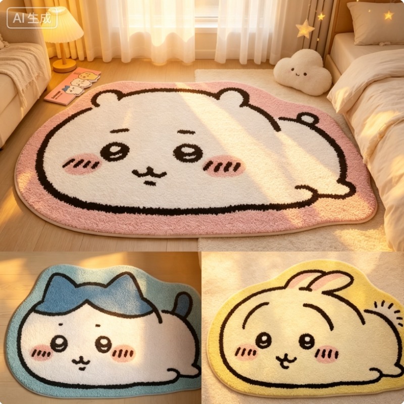 -Chiikawa Cartoon Rug Anime Ha - đánh giá và giá Home Bathroom Mats