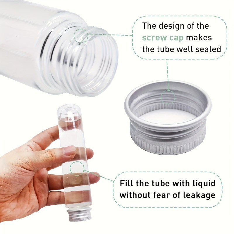 25pcs Plastic Transparent Tube - đánh giá và giá Bath Salts Jar